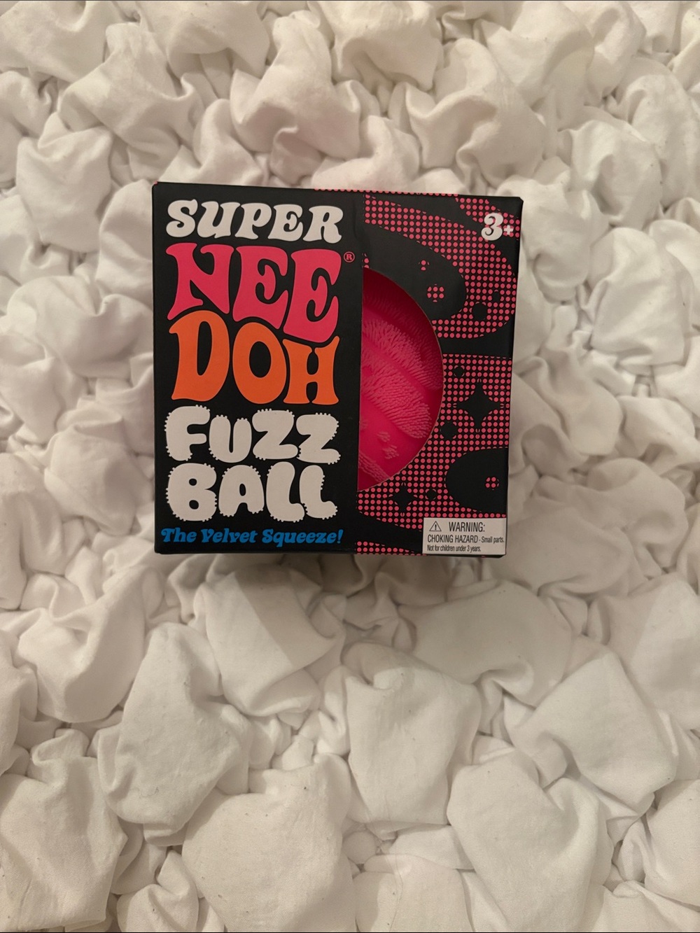 Super Needoh Fuzz Ball “The Velvet Squeeze” Schylling Sensory Toy